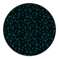Blue Bitcoin Pattern Print Round Floor Mat