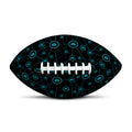 Blue Bitcoin Pattern Print Rugby Ball