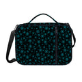 Blue Bitcoin Pattern Print Shoulder Strap Bible Bag