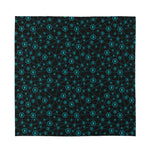 Blue Bitcoin Pattern Print Silk Bandana