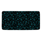 Blue Bitcoin Pattern Print Towel