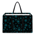 Blue Bitcoin Pattern Print Utility Tote Bag