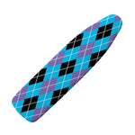 Blue Black And Purple Argyle Print Ironing Board Cover
