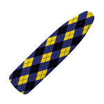 Blue Black And Yellow Argyle Print Ironing Board Cover
