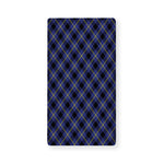 Blue Black And Yellow Plaid Print Baby Crib Sheet
