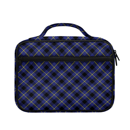 Blue Black And Yellow Plaid Print Briefcase Bible Bag