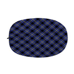 Blue Black And Yellow Plaid Print Car Side Mirror Covers