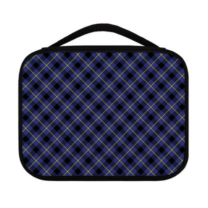 Blue Black And Yellow Plaid Print Classic Bible Case