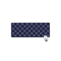Blue Black And Yellow Plaid Print Extended Mouse Pad