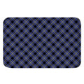Blue Black And Yellow Plaid Print Indoor Door Mat