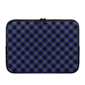 Blue Black And Yellow Plaid Print Laptop Sleeve