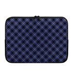 Blue Black And Yellow Plaid Print Laptop Sleeve