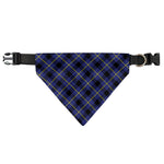 Blue Black And Yellow Plaid Print Over The Collar Dog Bandana