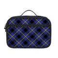 Blue Black And Yellow Plaid Print Portable Lunch Bag