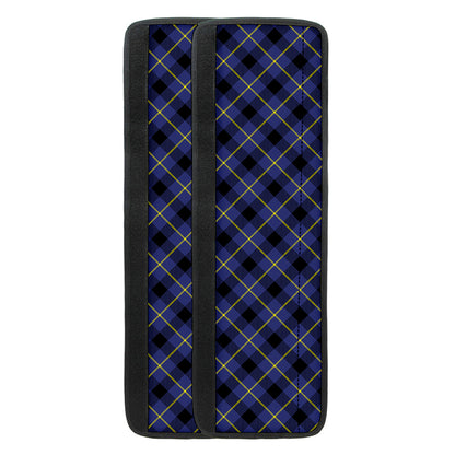 Blue Black And Yellow Plaid Print Refrigerator Handle Covers
