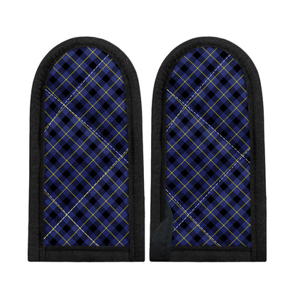 Blue Black And Yellow Plaid Print Skillet Handle Cover