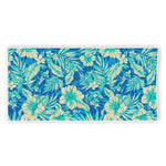 Blue Blossom Tropical Pattern Print Beach Towel