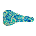 Blue Blossom Tropical Pattern Print Bicycle Seat Cover