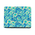 Blue Blossom Tropical Pattern Print Bifold Wallet