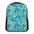 Blue Blossom Tropical Pattern Print Casual Backpack