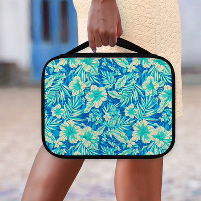 Blue Blossom Tropical Pattern Print Classic Bible Case