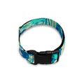 Blue Blossom Tropical Pattern Print Dog Collar