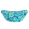 Blue Blossom Tropical Pattern Print Fanny Pack
