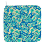 Blue Blossom Tropical Pattern Print Hand Towel