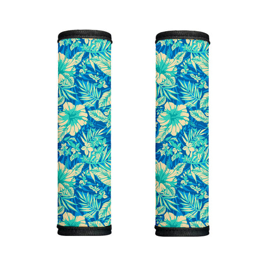 Blue Blossom Tropical Pattern Print Handle Covers