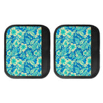 Blue Blossom Tropical Pattern Print Handle Covers