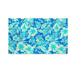 Blue Blossom Tropical Pattern Print Polyester Flag