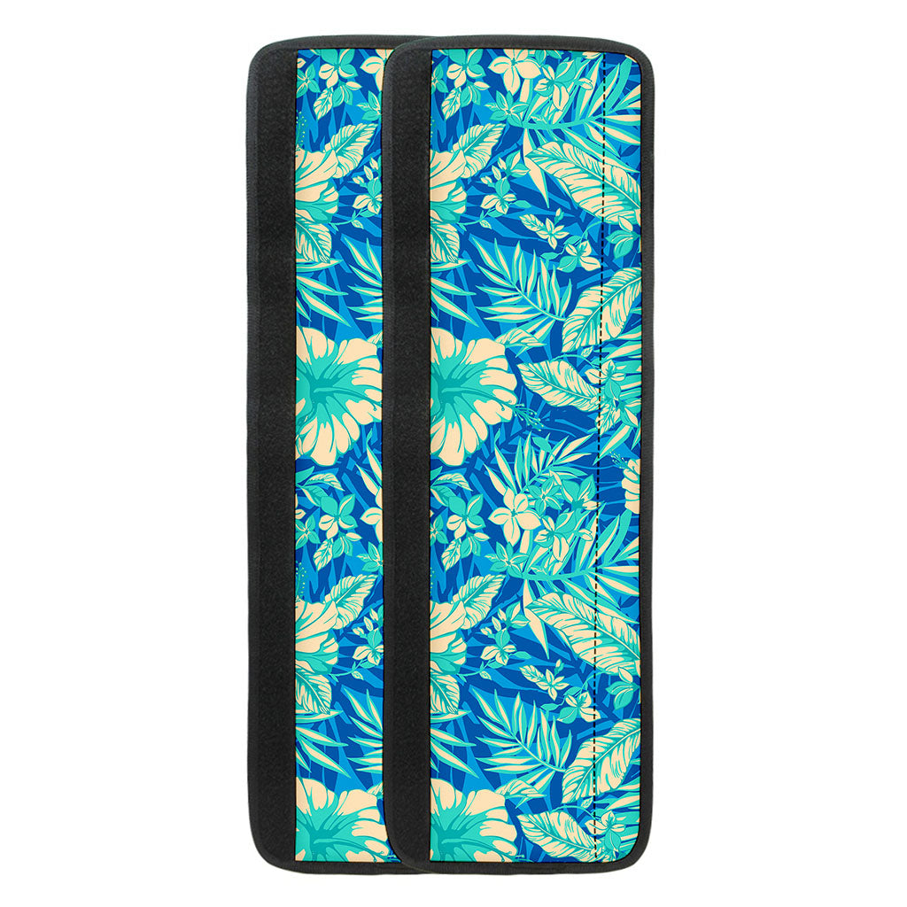 Blue Blossom Tropical Pattern Print Refrigerator Handle Covers