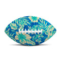 Blue Blossom Tropical Pattern Print Rugby Ball