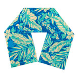 Blue Blossom Tropical Pattern Print Scarf