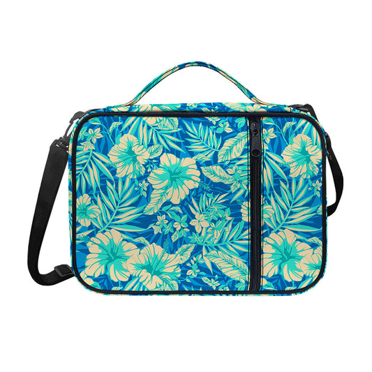 Blue Blossom Tropical Pattern Print Shoulder Strap Bible Bag