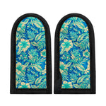 Blue Blossom Tropical Pattern Print Skillet Handle Cover