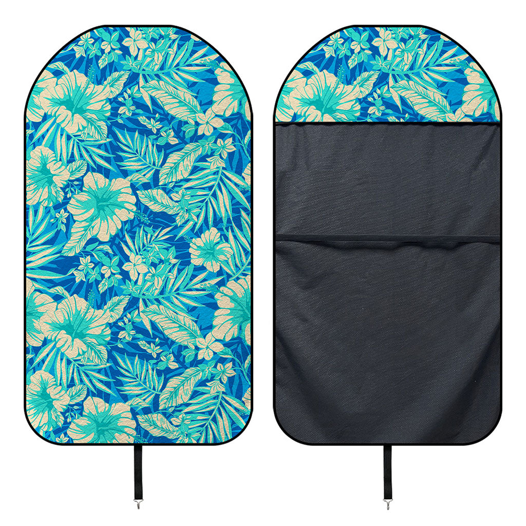 Blue Blossom Tropical Pattern Print Waterproof Car Seat Cover
