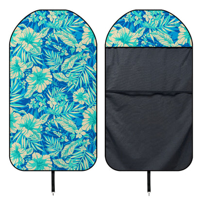 Blue Blossom Tropical Pattern Print Waterproof Car Seat Cover