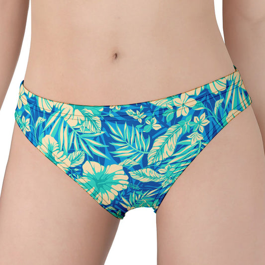 Blue Blossom Tropical Pattern Print Women's Panties