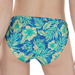 Blue Blossom Tropical Pattern Print Women's Panties