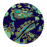 Blue Bohemian Paisley Pattern Print Basketball