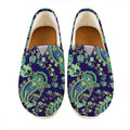 Blue Bohemian Paisley Pattern Print Casual Shoes