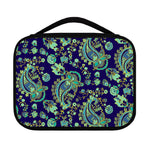 Blue Bohemian Paisley Pattern Print Classic Bible Case