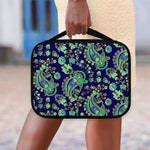 Blue Bohemian Paisley Pattern Print Classic Bible Case