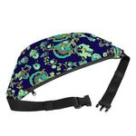 Blue Bohemian Paisley Pattern Print Fanny Pack