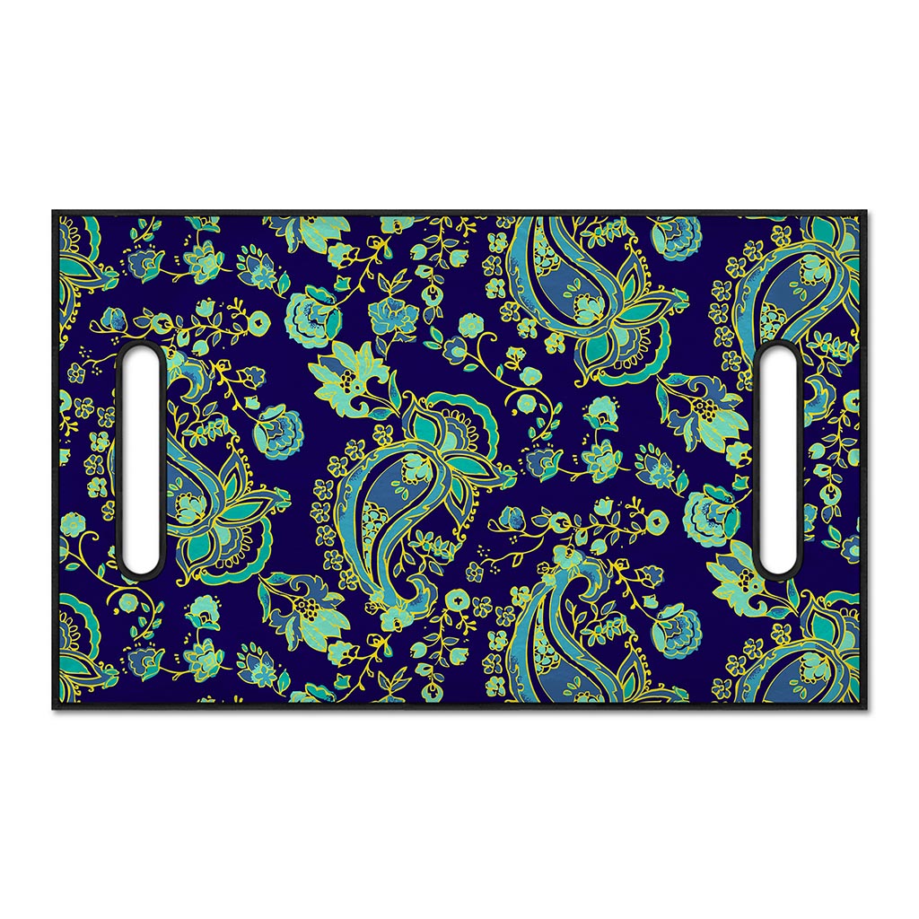 Blue Bohemian Paisley Pattern Print Golf Cart Seat Cover