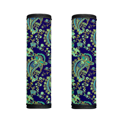 Blue Bohemian Paisley Pattern Print Handle Covers