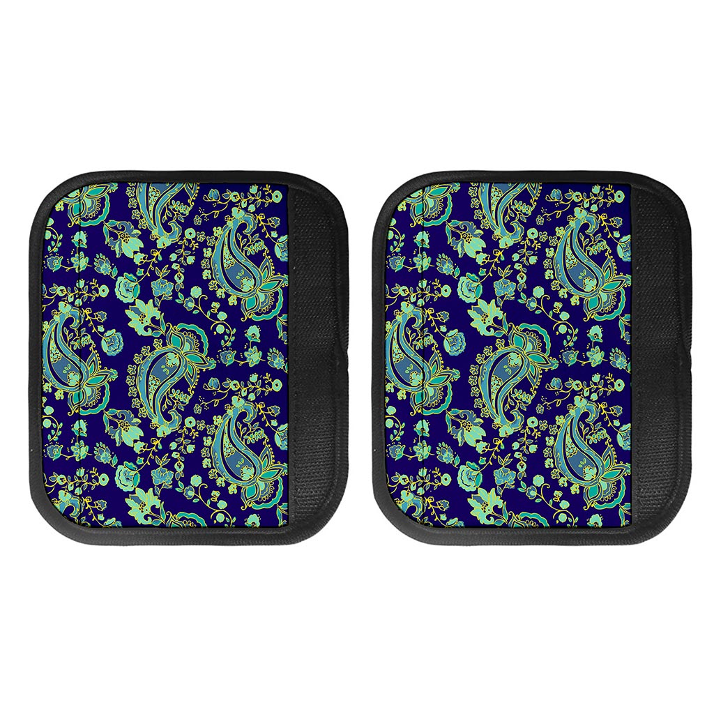 Blue Bohemian Paisley Pattern Print Handle Covers