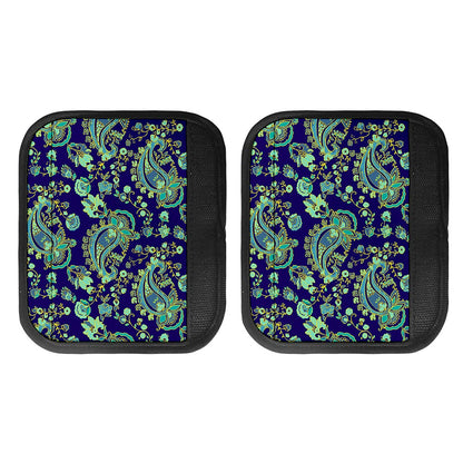 Blue Bohemian Paisley Pattern Print Handle Covers