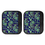 Blue Bohemian Paisley Pattern Print Handle Covers